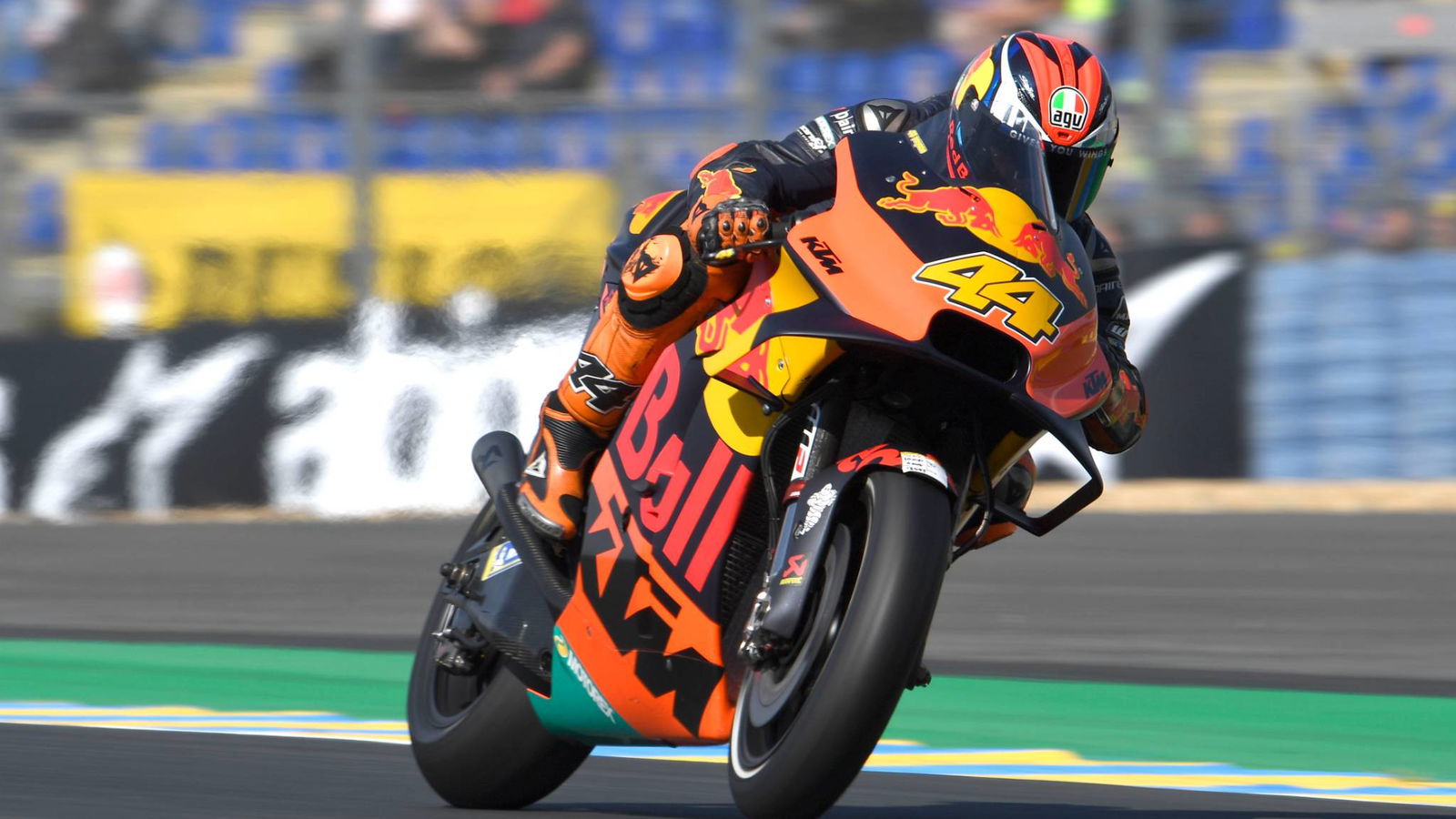 Pol quick, comfortable on KTM's carbon-fibre swingarm 