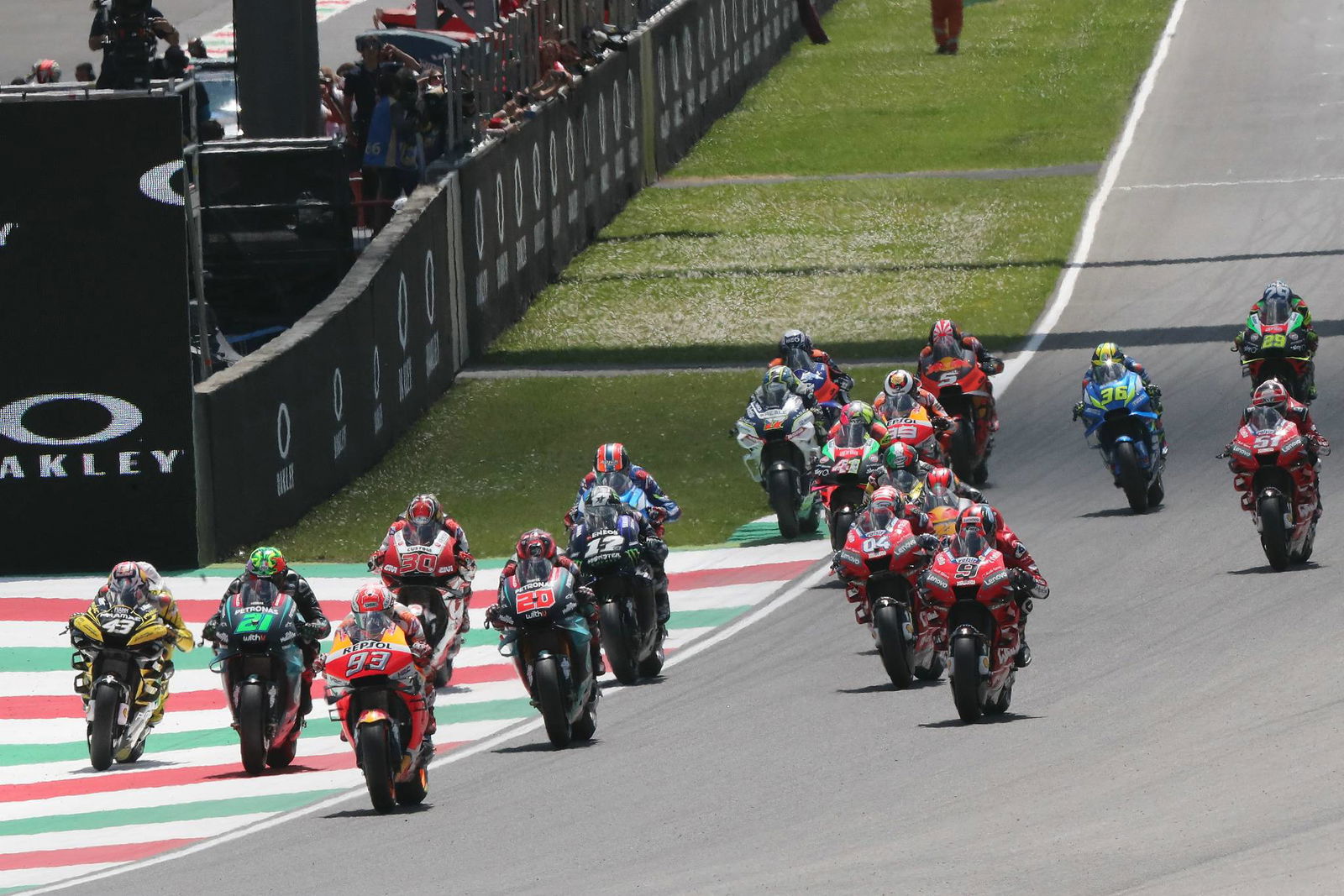 Bagnaia down and out again but leaves mark at Mugello