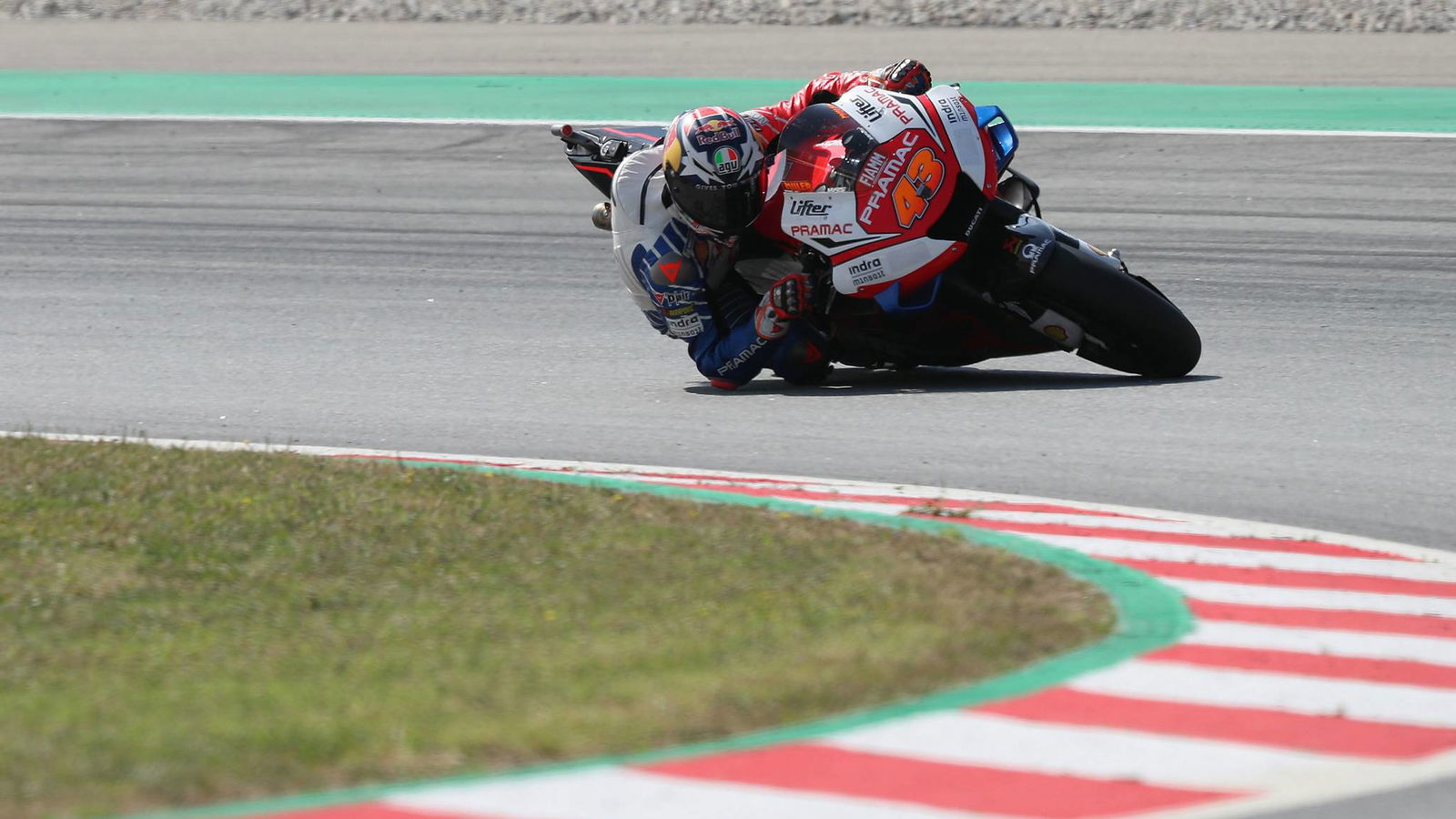 Miller: Rear brake risky on slippery, scary track