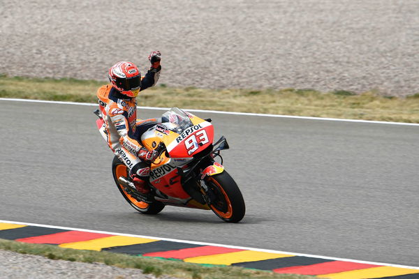 Marquez in charge for pole position, Dovizioso down in 13th