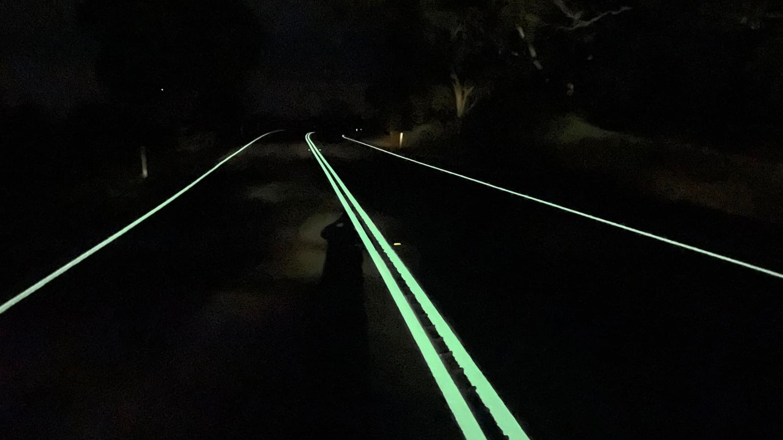 Could Glow-in-The-Dark Road Markings Boost Biker Safety?