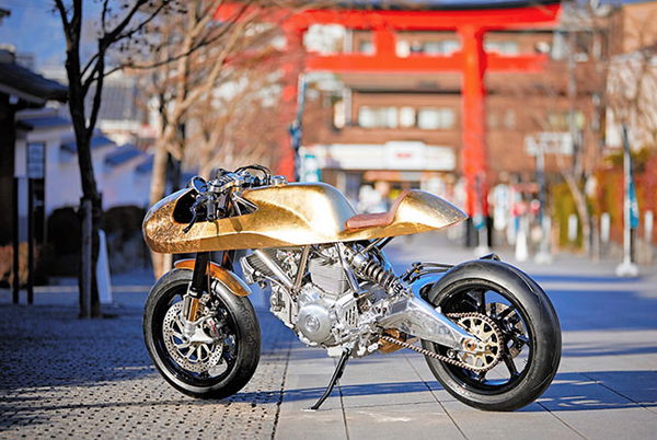 gold leaf ducati scramber custom rumble