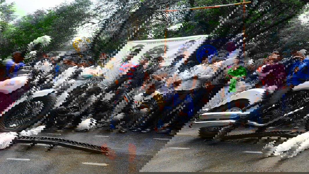 Guinness World Records most motorcycles to run over a person