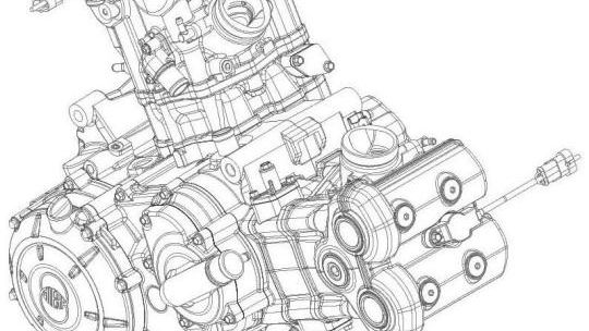 Zongshen-Piaggio 900cc motor.