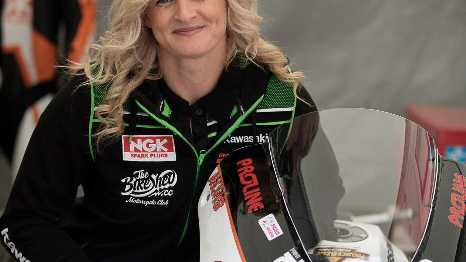 Maria Costello appearing on the IAM RoadSmart stand at MCLive