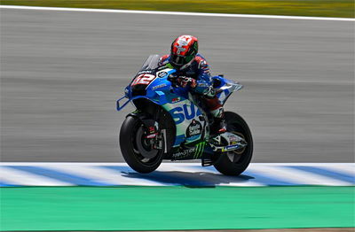 Alex Rins, 2022 Jerez IRTA MotoGP test. [credit: www.suzuki-racing.com].