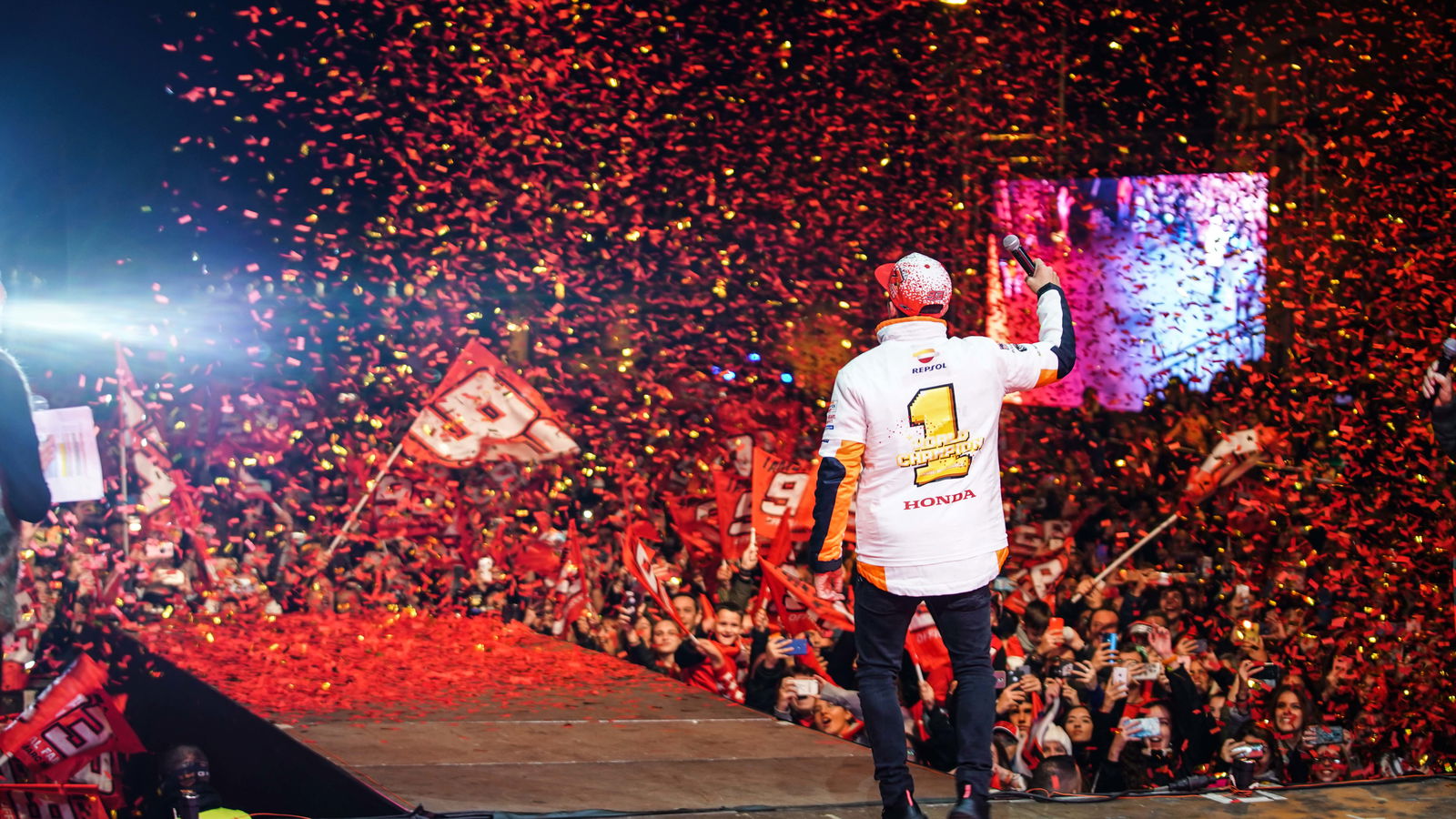 Marquez returns home to celebrate 2018 MotoGP title