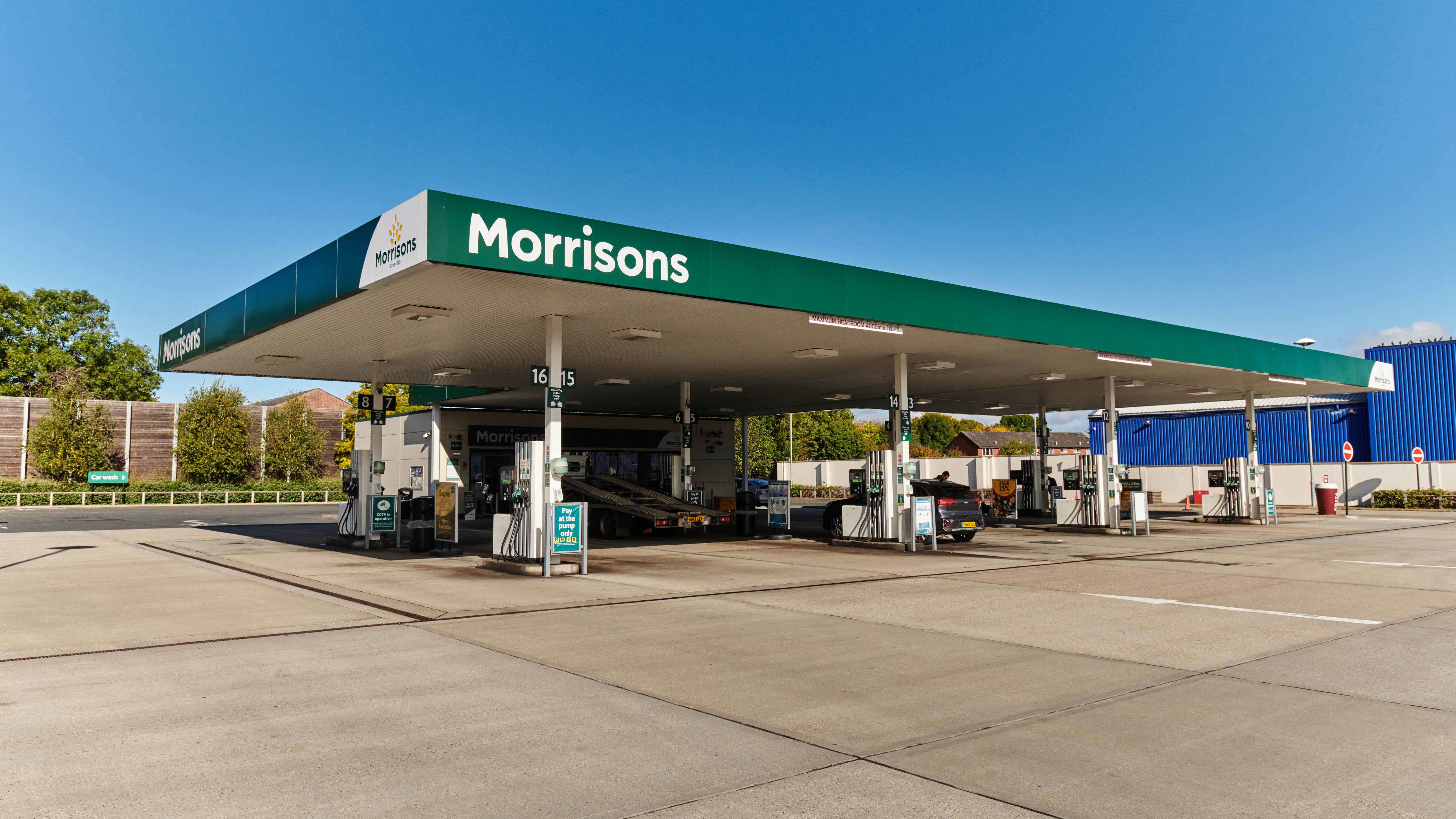 Morrisons fuel forecourt. - Morrisons Press Office