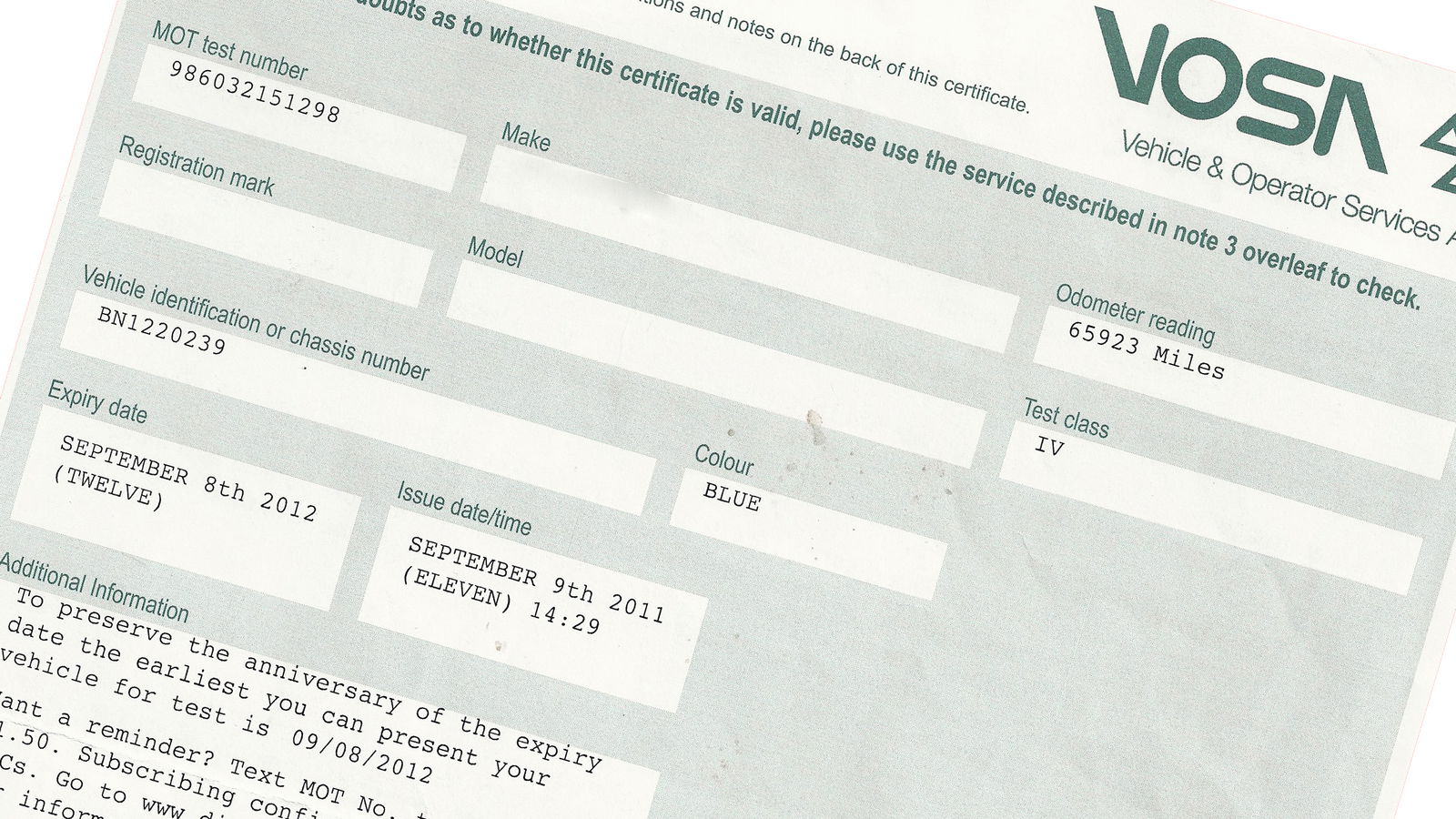 Top ten ways to fail your MoT