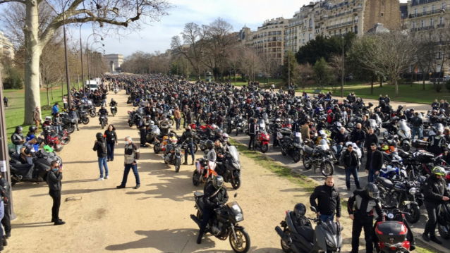 motocycle protest france