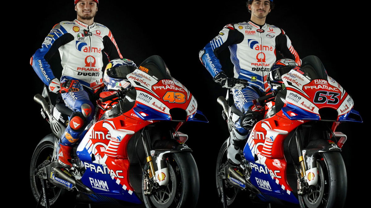 Miller, Bagnaia reveal Pramac Ducati 2019 colours