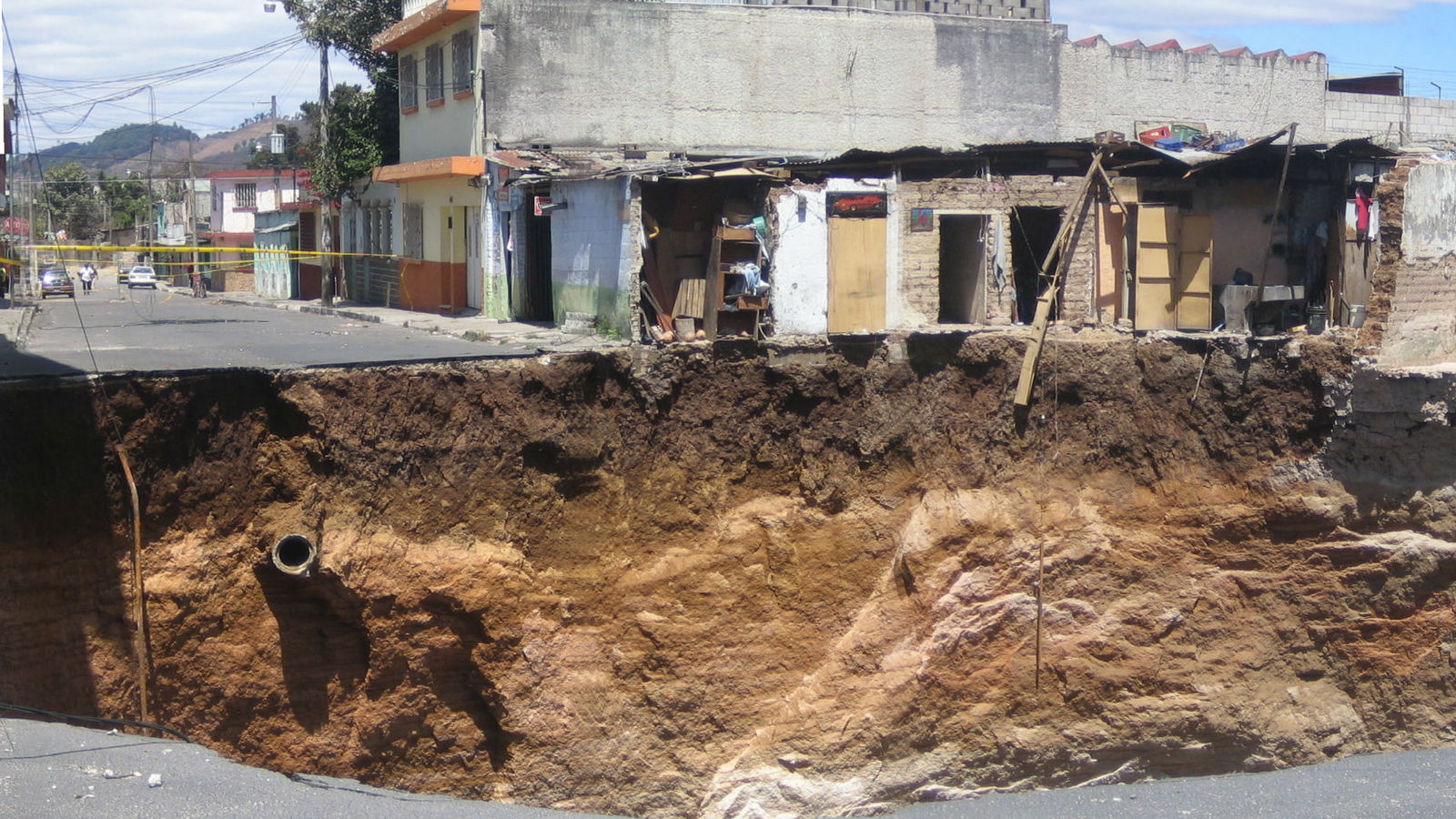 A pothole