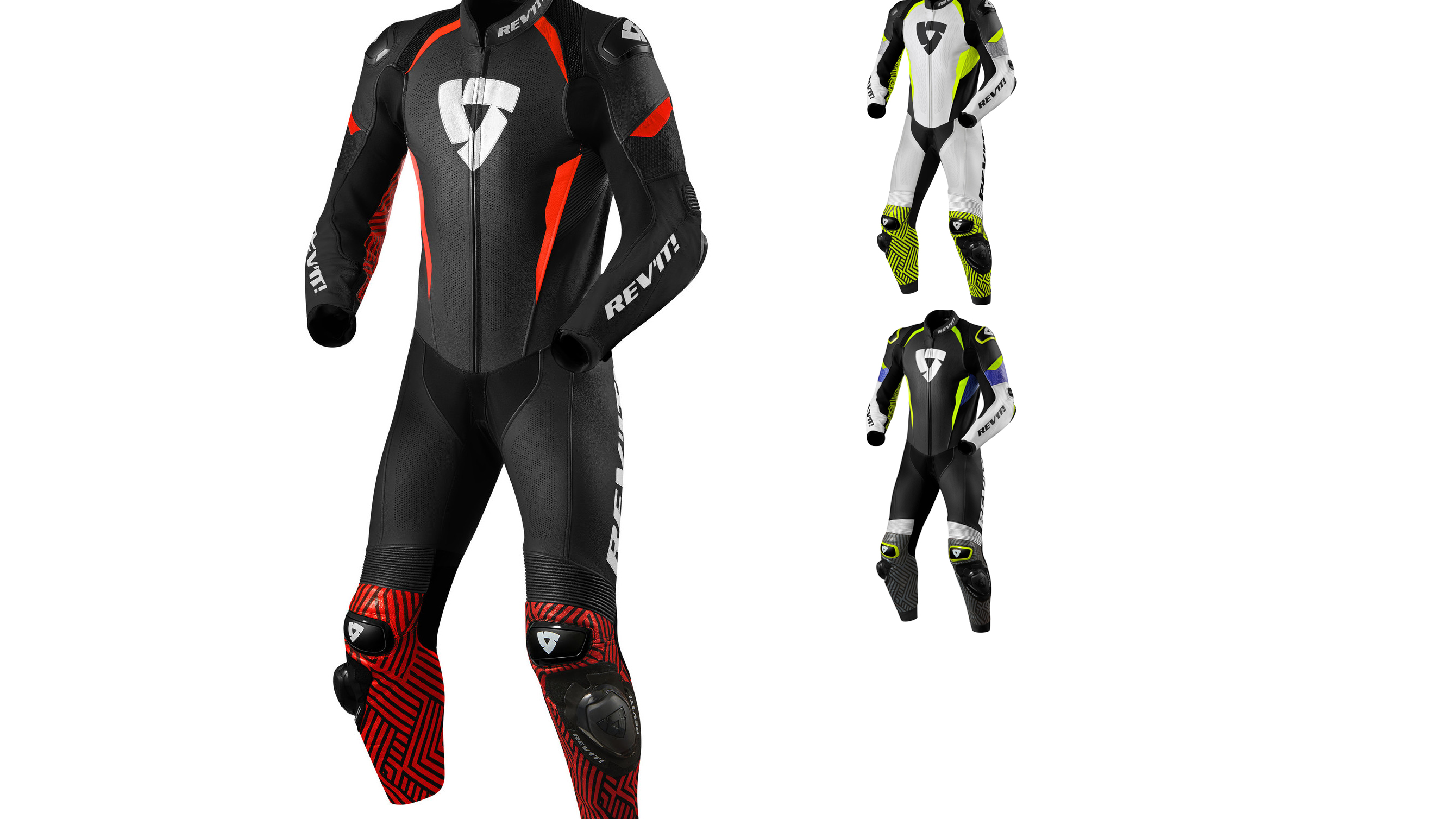 Rev It Triton One Piece Leather Motorcycle Suit