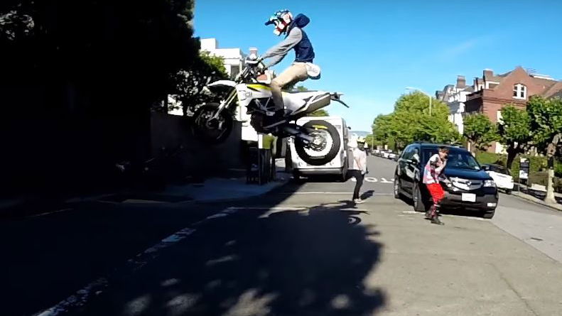 San Franciso supermoto jump