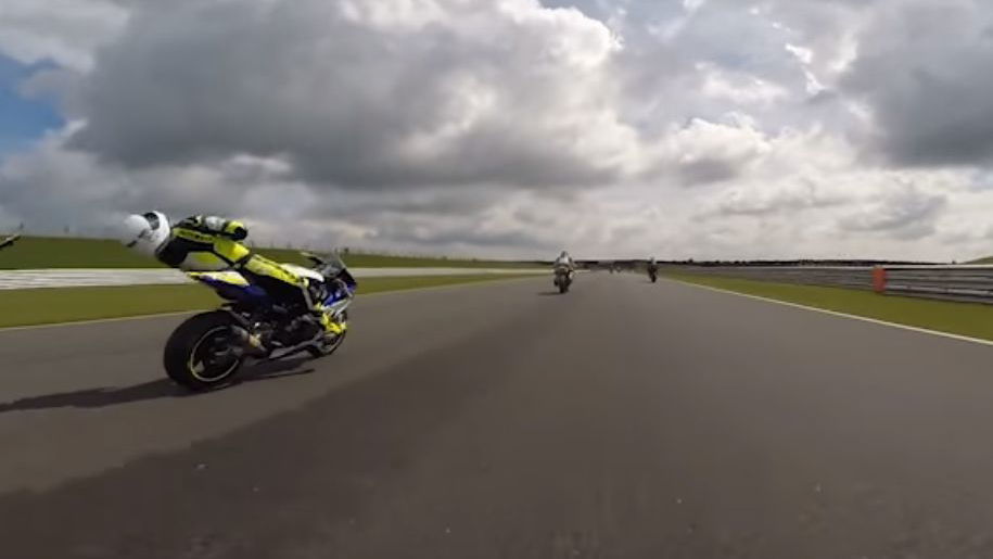 Snetterton track day crash