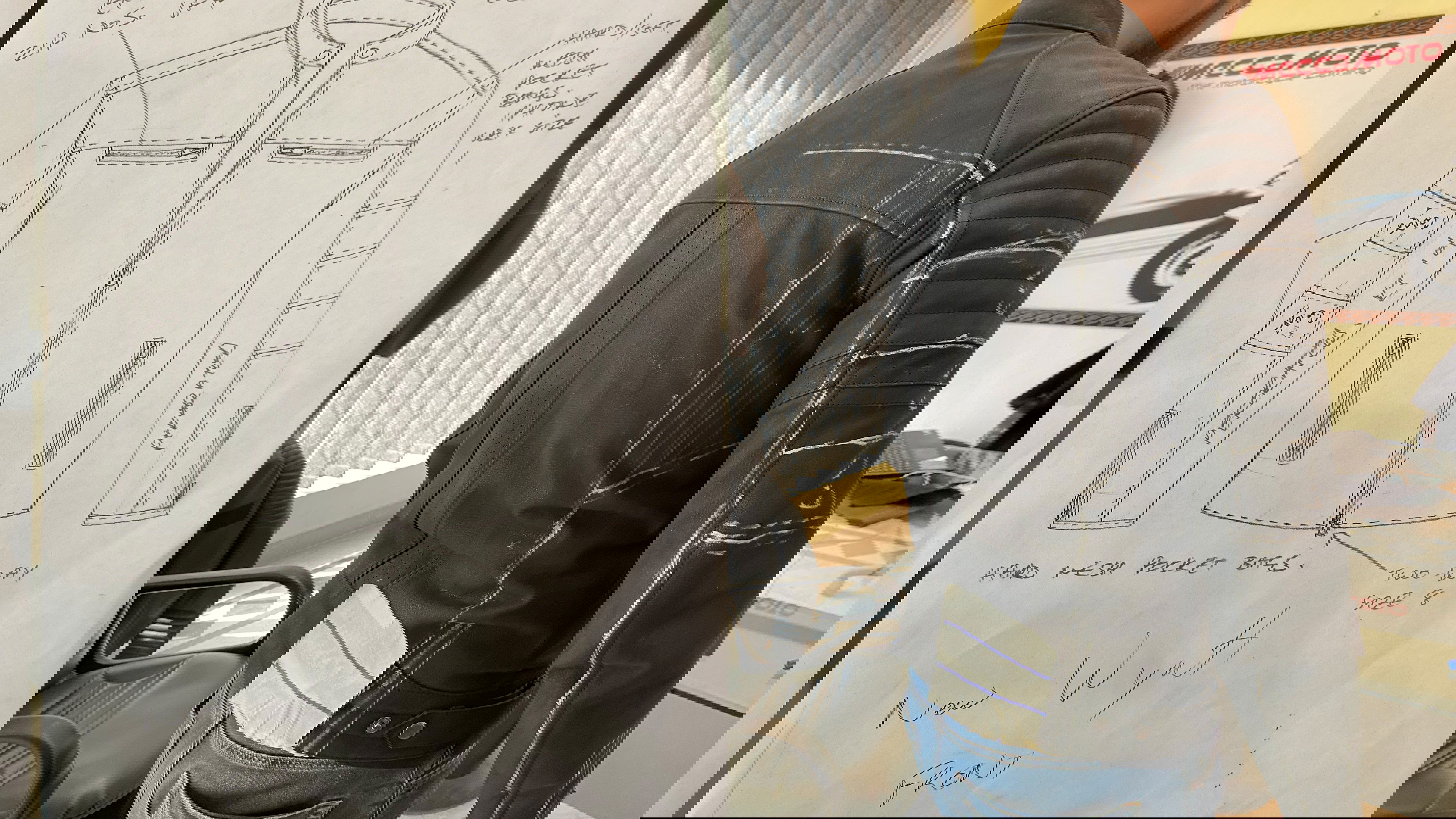 A jacket illustration and early prototype