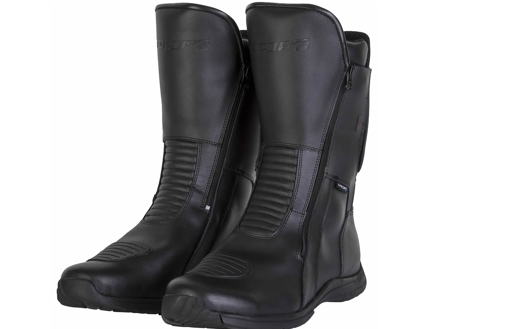 Black Travel WP Touring Motorcycle Boots