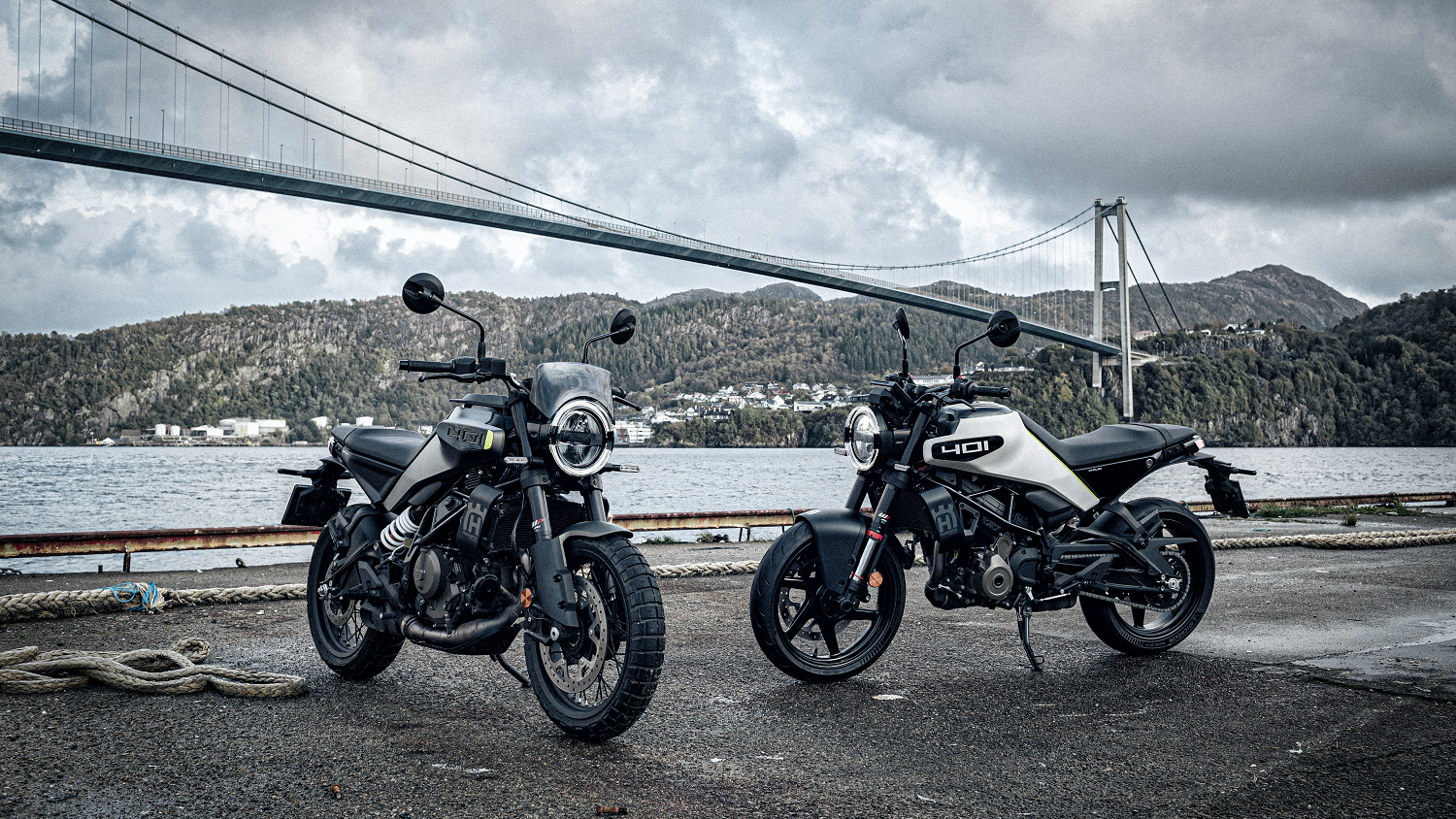 Husqvarna Svartpilen 401, Husqvarna Vitpilen 401.