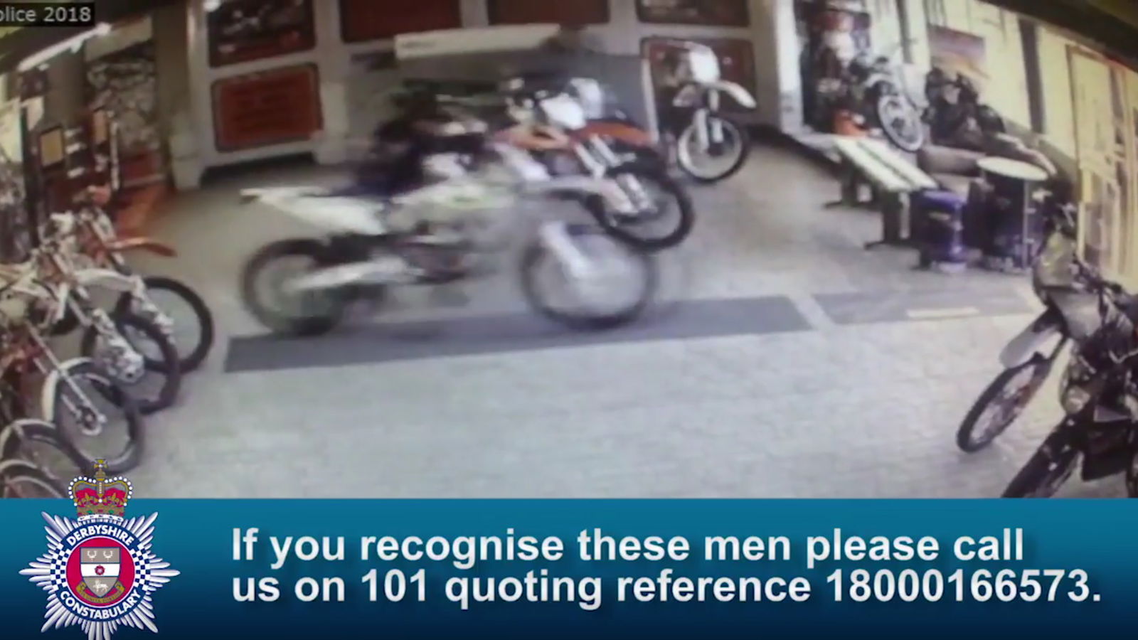 Outrageous thieves pinch bikes in broad daylight