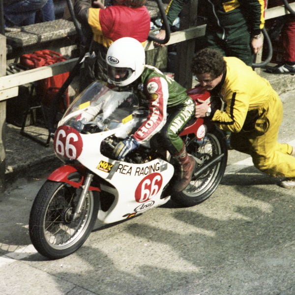 Jonathan Rea at the Manx GP