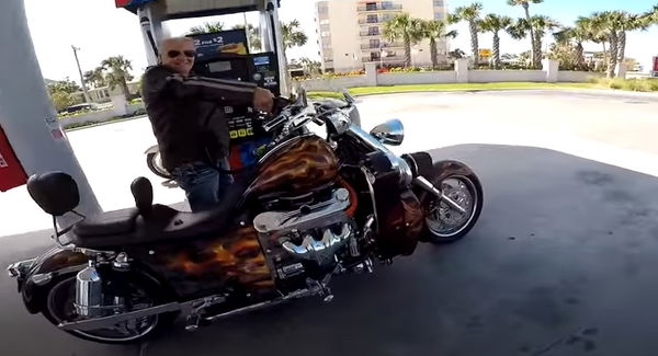 V8 nitrous motorcycle