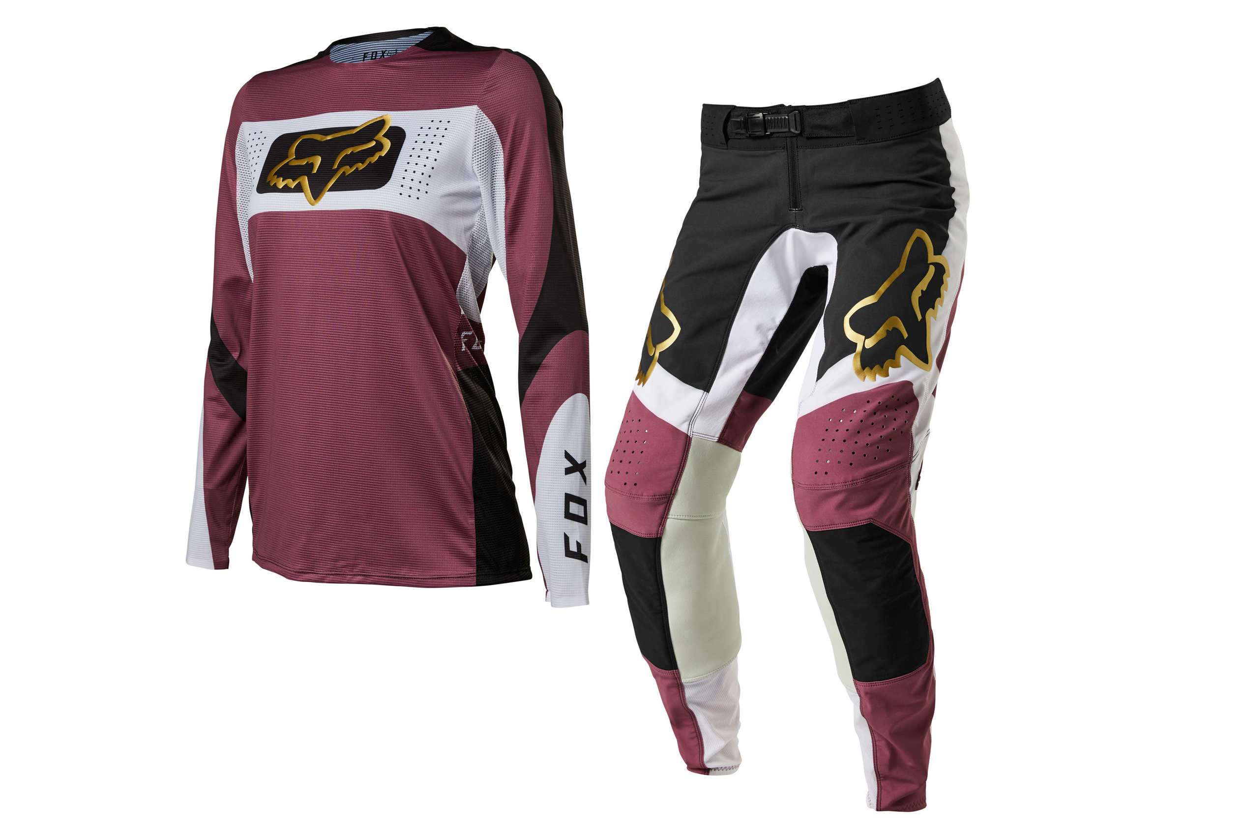 Fox Racing 2022 Ladies Flexair Mirer Motocross Jersey & Pants Purple Haze Kit