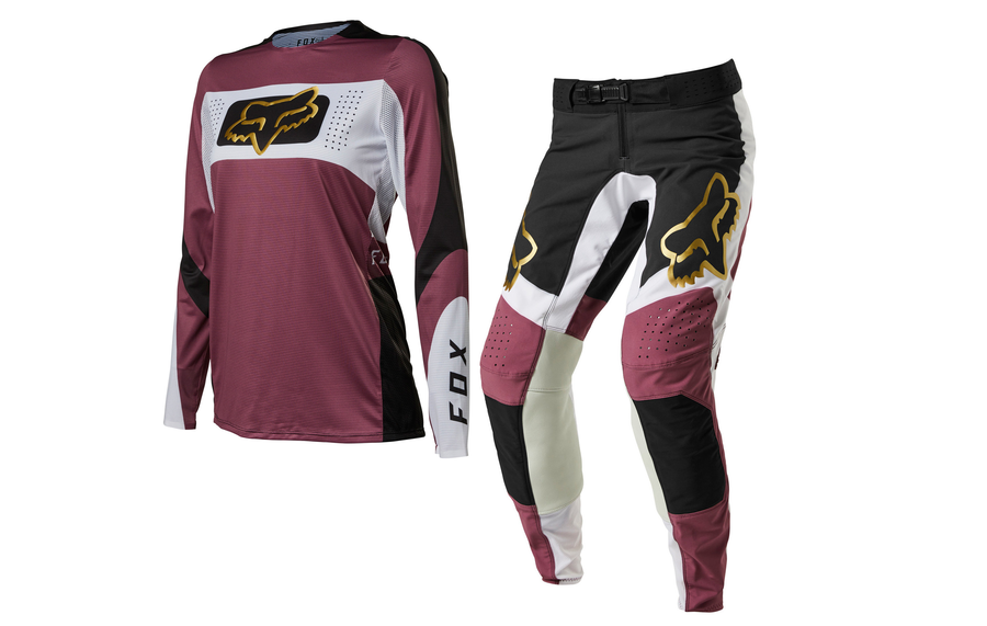 Fox Racing 2022 Ladies Flexair Mirer Motocross Jersey & Pants Purple Haze Kit