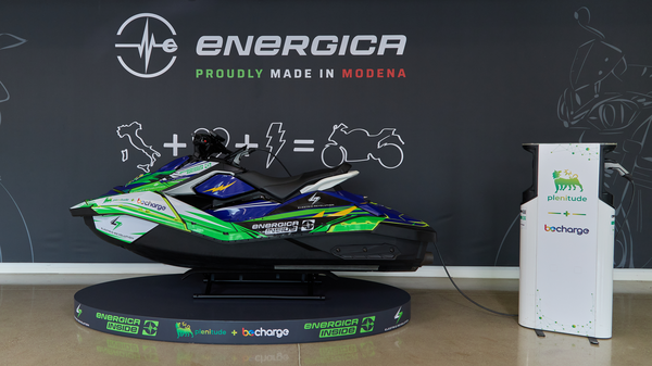 Runabout jet ski prototype at Energica Inside, Be Charge announcement