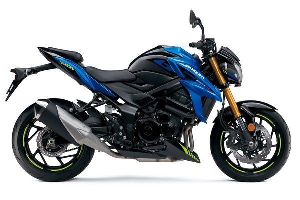 Suzuki GSX-S750 in new blue and black colour scheme