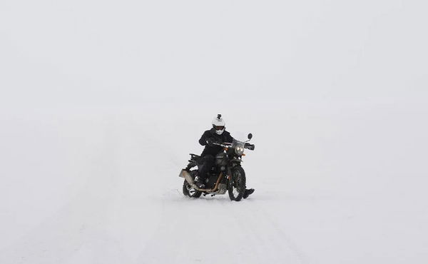 Himalayan motorcycle Antarctica