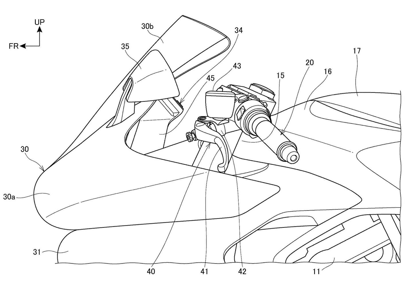 Honda Sportsbike Fireblade patent documents