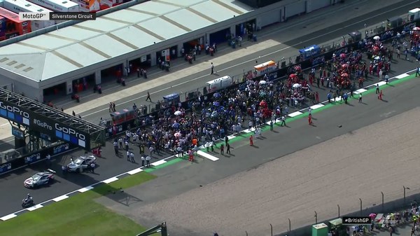 Silverstone MotoGP track inspection team