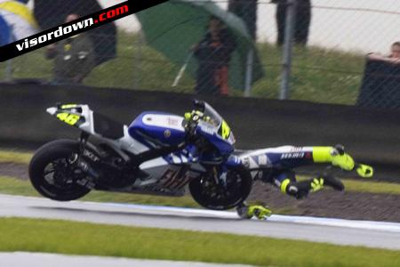 MotoGP: Rossi crash sequence