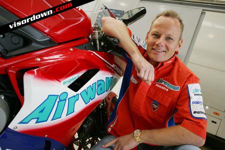 BSB: Shakey in Airwaves Ducati colours