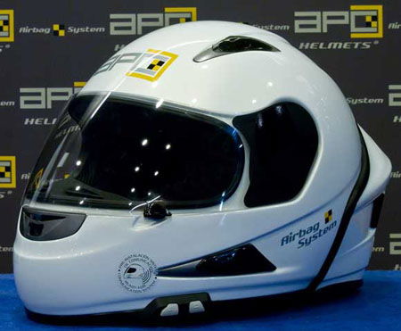 World first - APC Airbag safety helmet