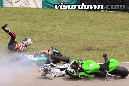 Picture Gallery: Josh Brookes Mallory Park crash