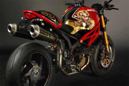 Christian Audigier Ducati Monster 1100 Visordown Motorcycle News