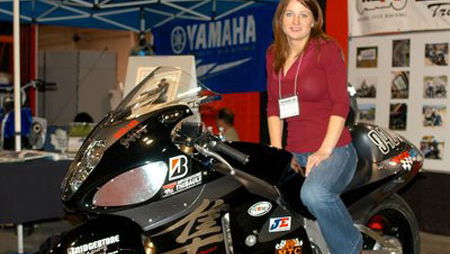 Canadian becomes fastest woman on two wheels