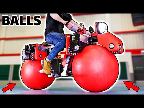 I built an Omni-Directional Ball-Wheeled Bike