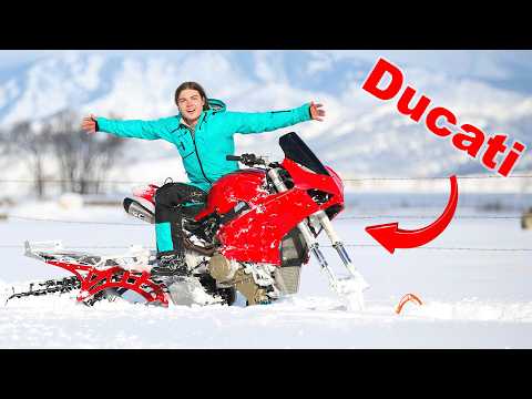 I Built The Worlds Fastest Snow Bike! 2024 Ducati V4