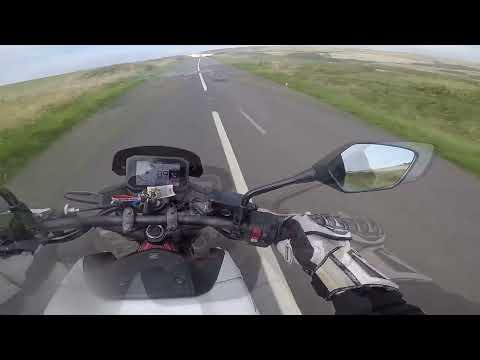 Motorcyclist doing 100mph slams on the brakes and survives horror crash