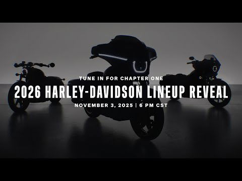 Harley-Davidson 2026 Lineup Reveal | Chapter 1 Premiere – November 3, 2025 at 6 PM CST