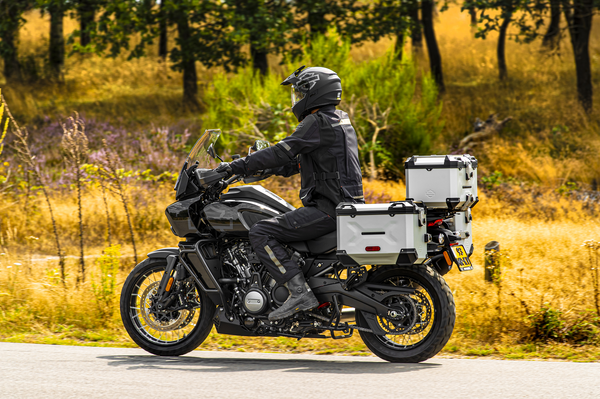 Harley-Davidson Pan America with Adventure Kit and Aluminium Luggage pack.