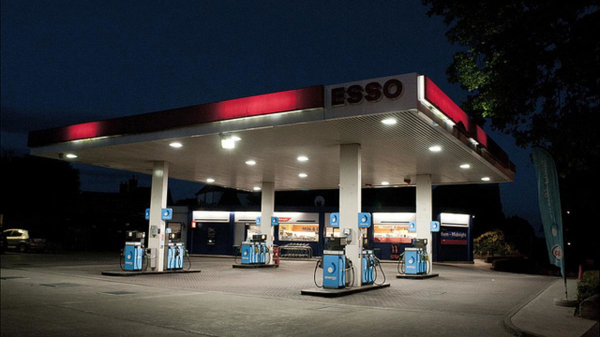 petrol station