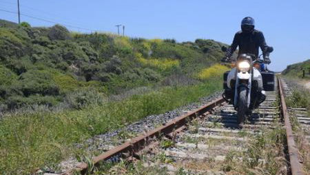 Train hits motorcycle at level crossing