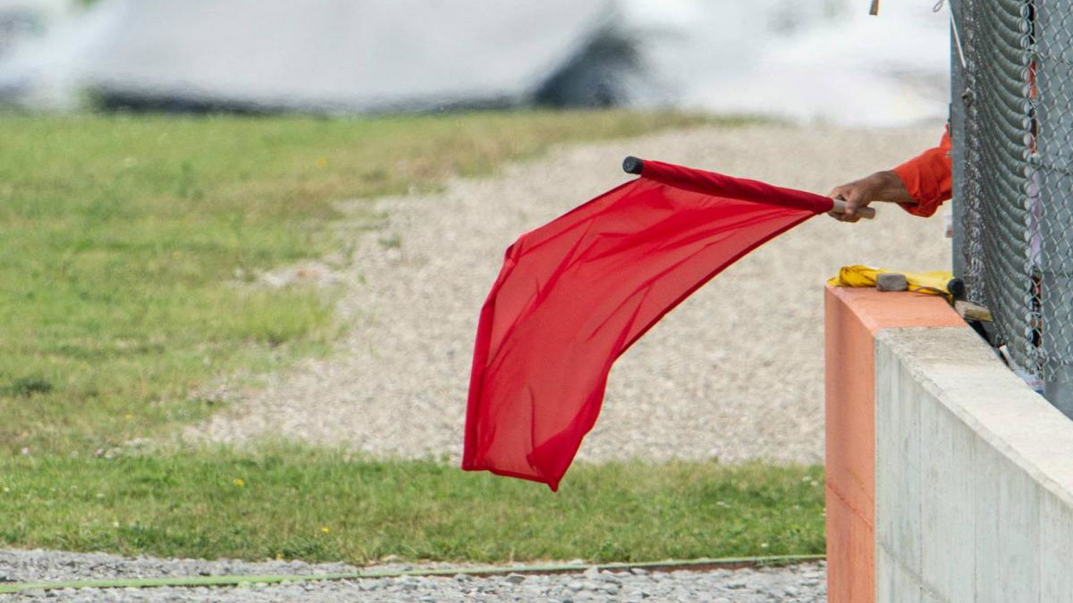 Valencia MotoGP race red-flagged in heavy rain