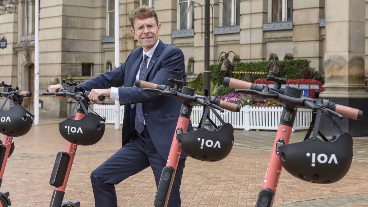 e scooters Andy Street Mayor West Midlands