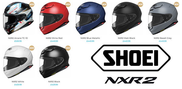 shoei nxr2 colours plain