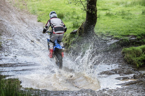 spashing about on the WR250