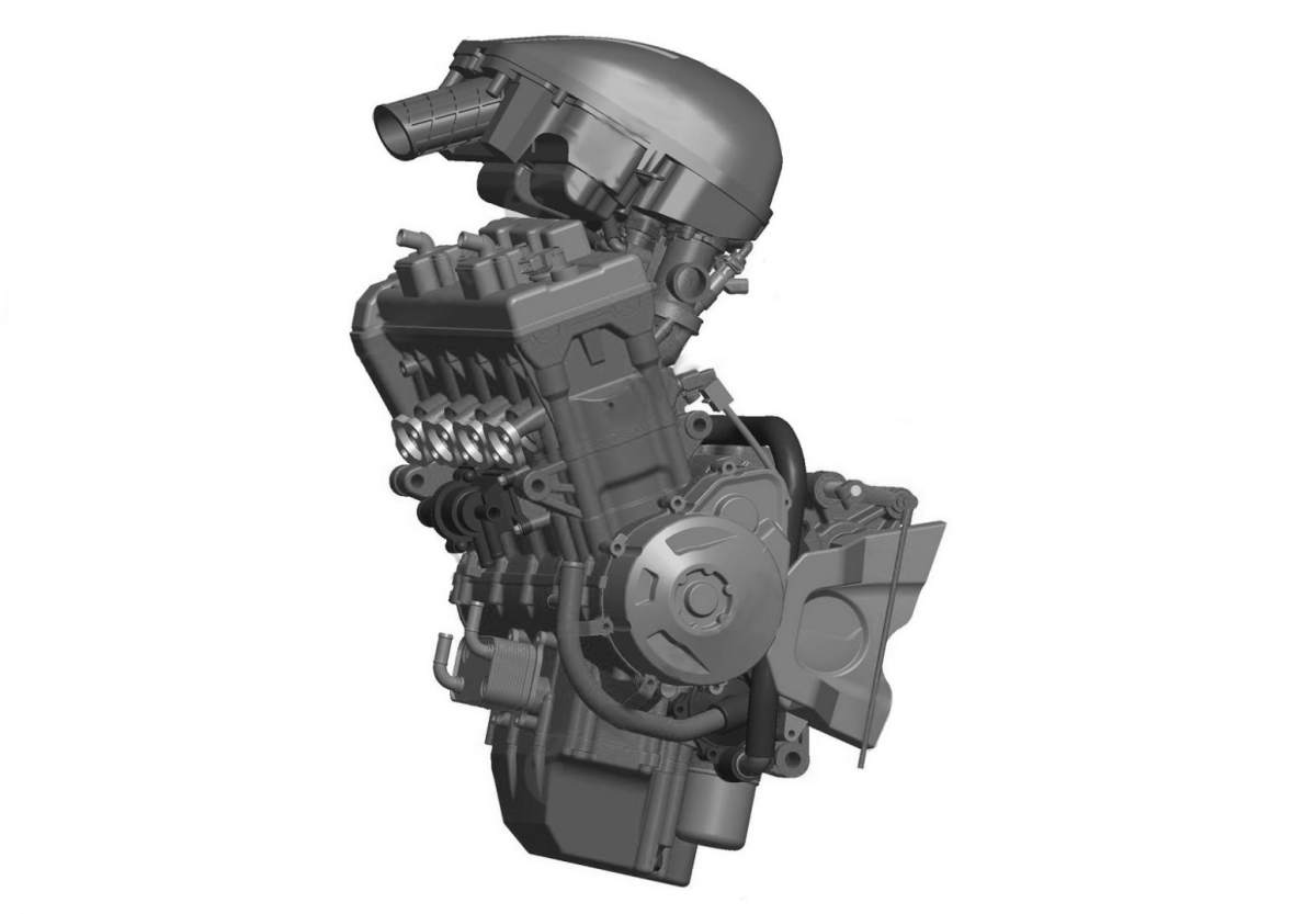 inline 4 cylinder engine 3D Model